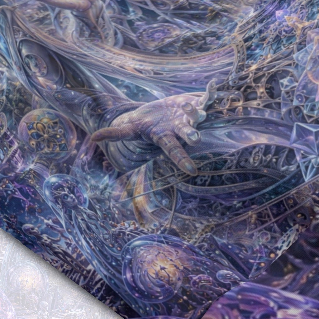 Cotton Sleeveless Hooded Tank | Galactic Alien Oracle