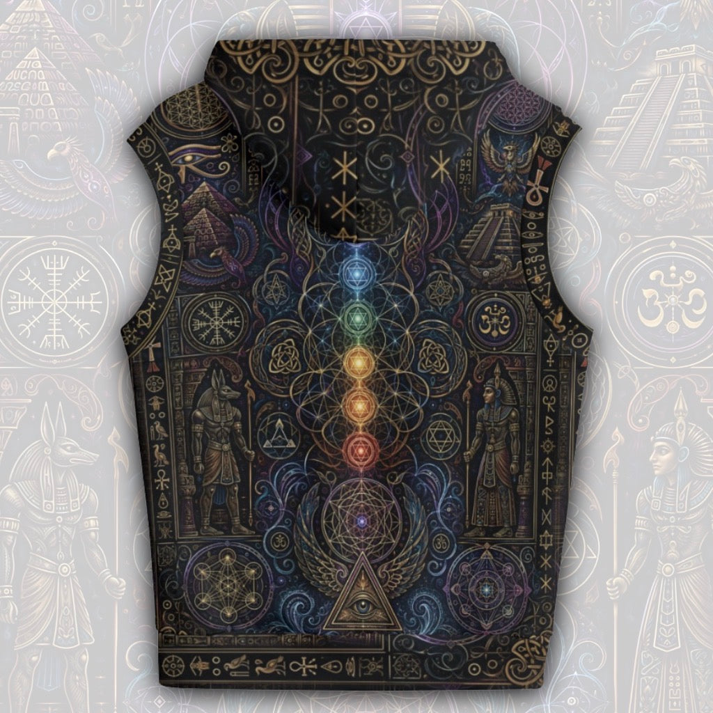 Cotton Sleeveless Hooded Tank | Mystical Egypt