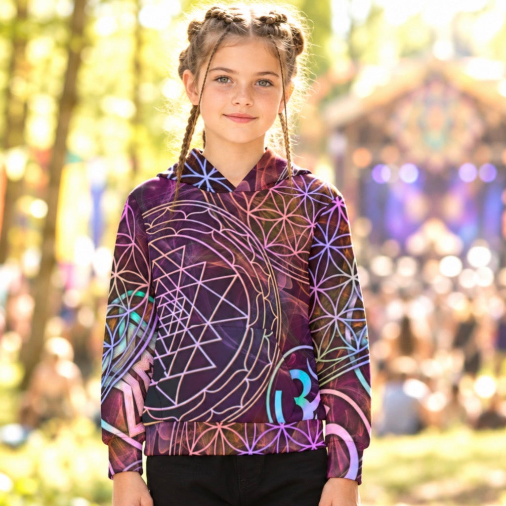 Kid's Pullover Hoodie | Sacred Geo