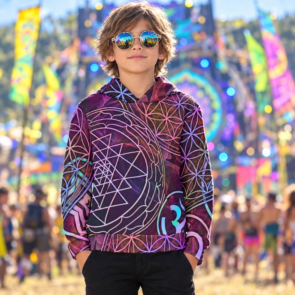 Kid's Pullover Hoodie | Sacred Geo