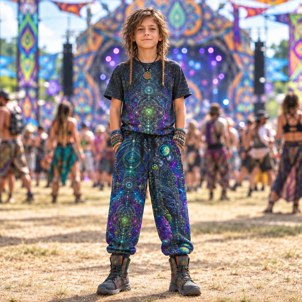 Kid's Cotton Sweatpants | Celestial Temple