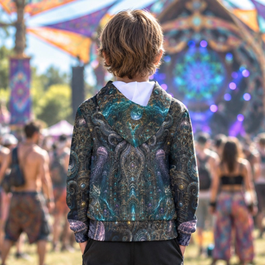 Kid's Pullover Hoodie | Mechanical Kraken