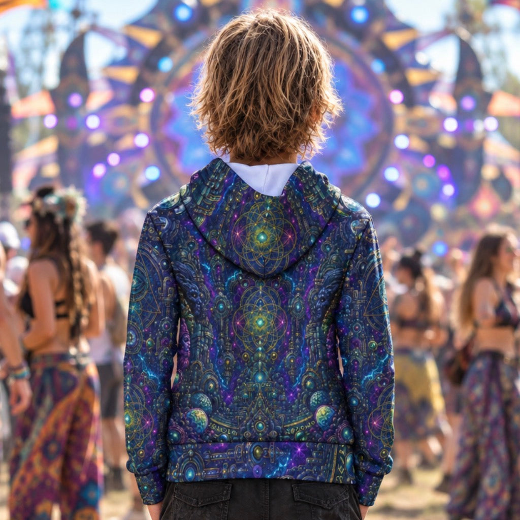 Kid's Pullover Hoodie | Celestial Temple