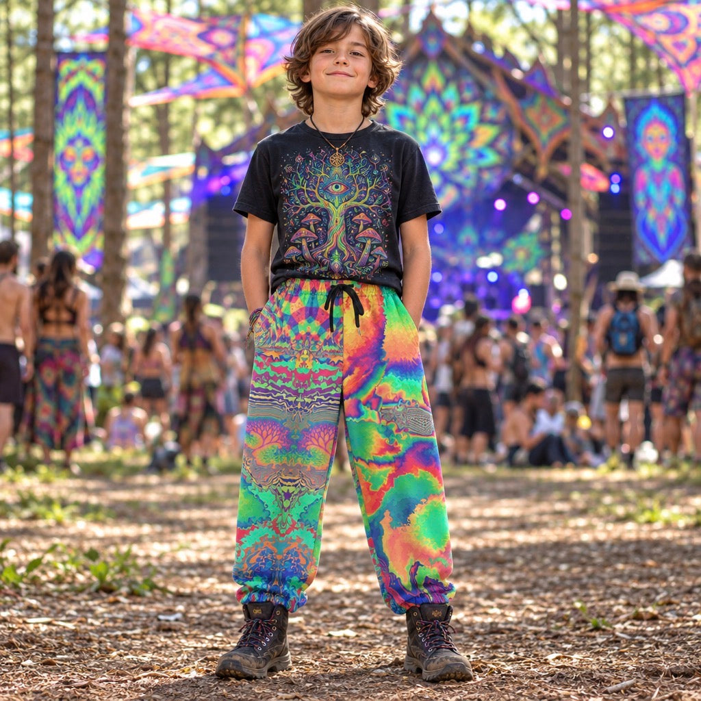 Kid's Cotton Sweatpants | Acid Melt