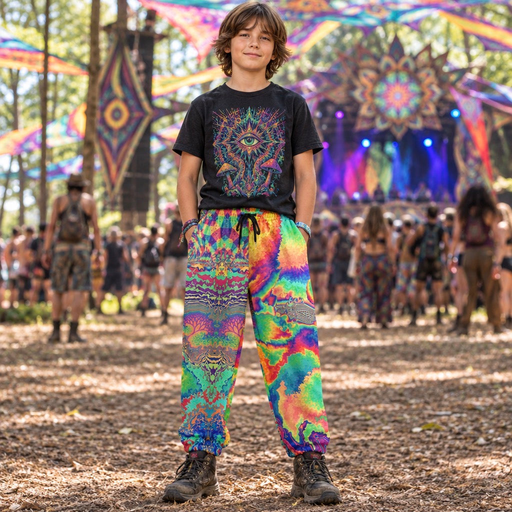 Kid's Cotton Sweatpants | Acid Melt