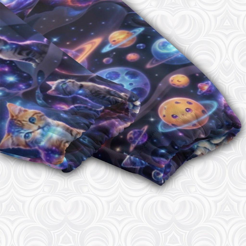 Kid's Cotton Sweatpants | Space Cats