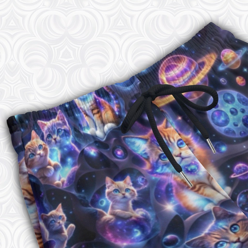 Kid's Cotton Sweatpants | Space Cats