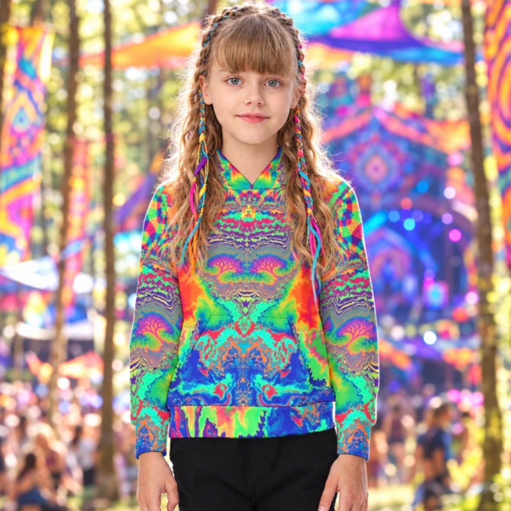 Kid's Pullover Hoodie | Acid Melt