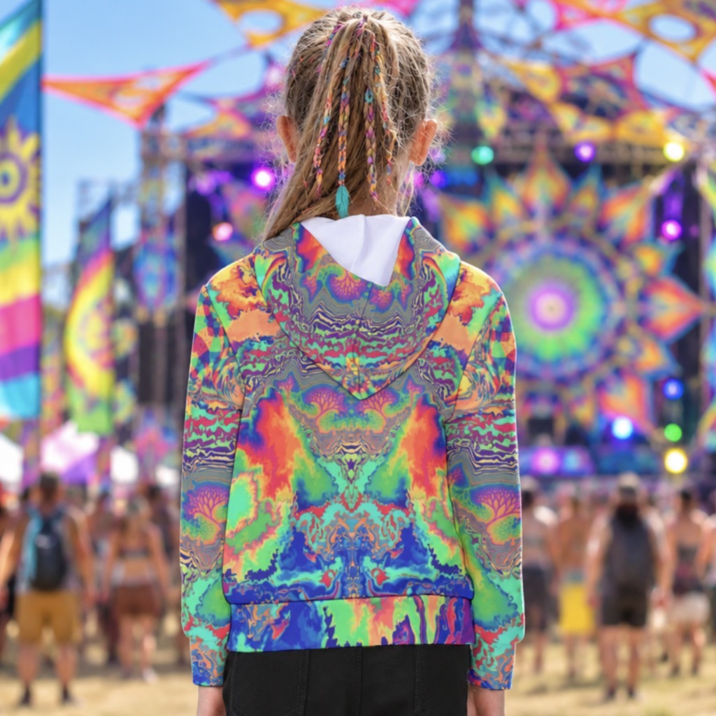 Kid's Pullover Hoodie | Acid Melt