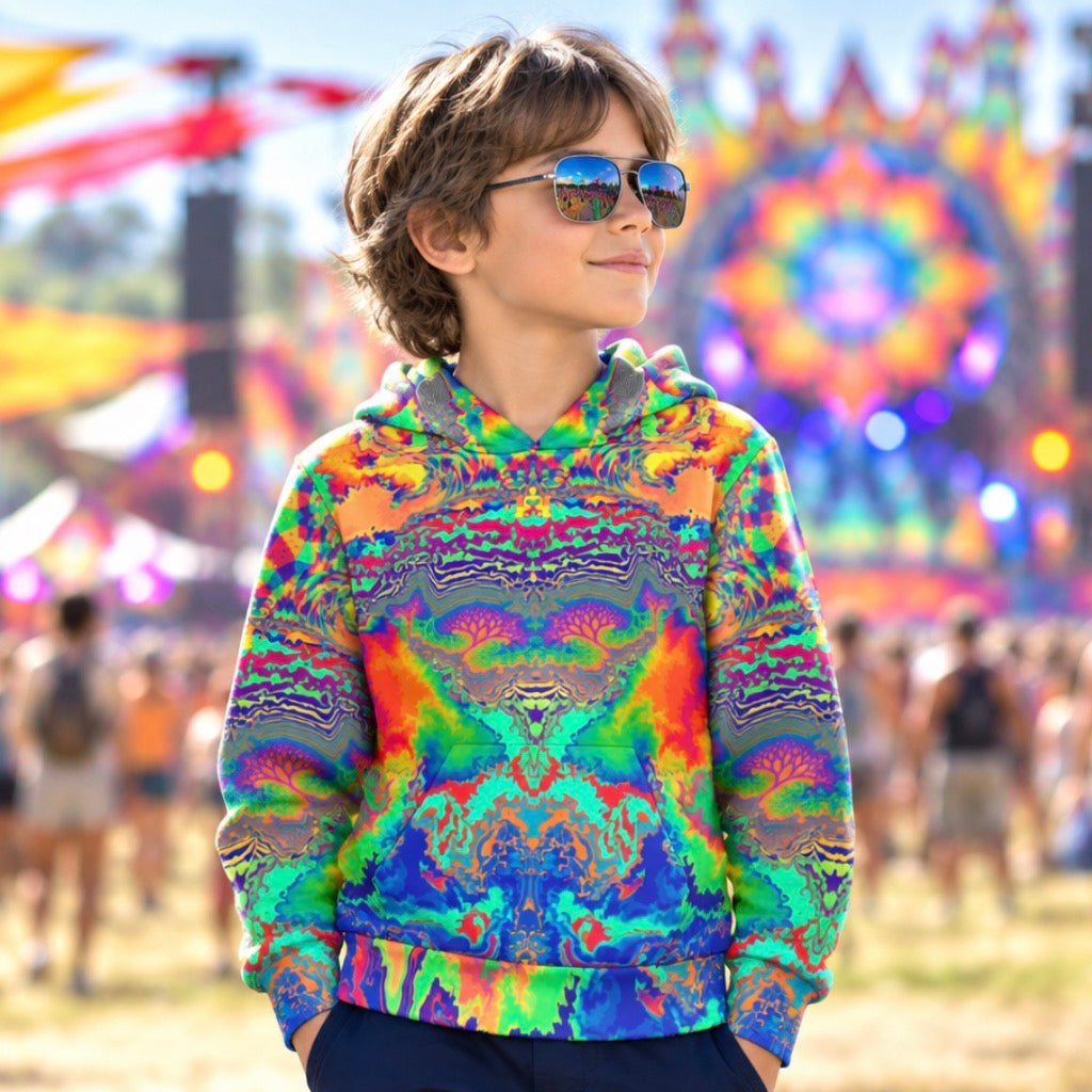 Kid's Pullover Hoodie | Acid Melt