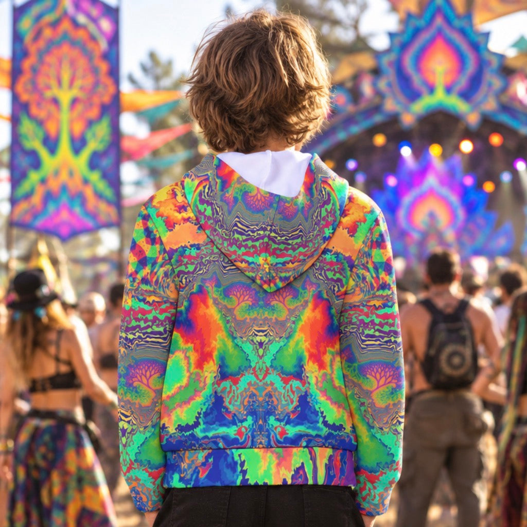Kid's Pullover Hoodie | Acid Melt