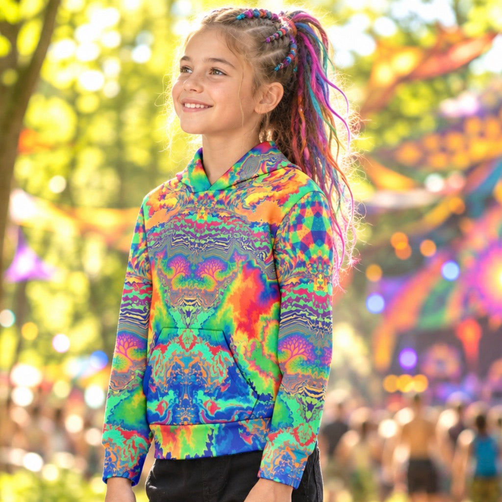 Kid's Pullover Hoodie | Acid Melt