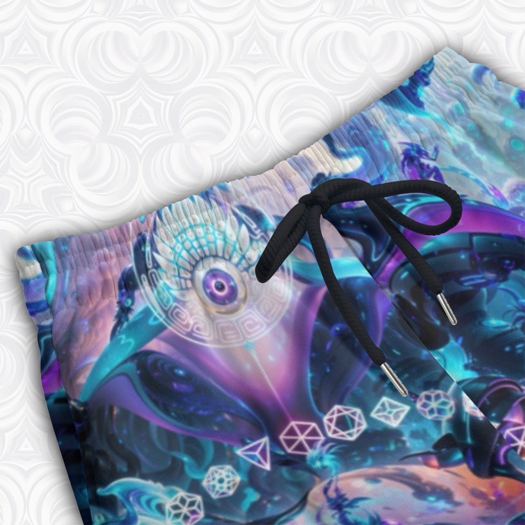 Kid's Cotton Sweatpants | Alien Cyber Punk Mech