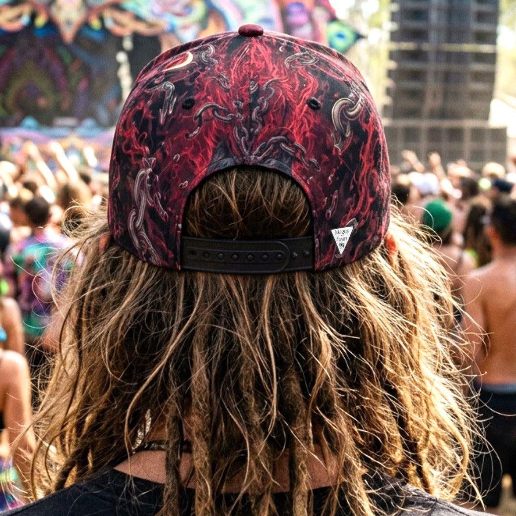 Snapback Hat | Crimson Fenrir