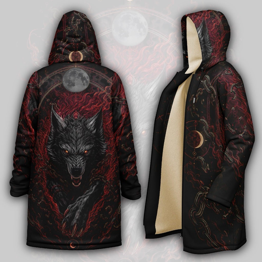 Crimson Fenrir Men’s Rave Zipper Cloak