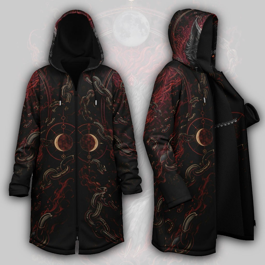 Crimson Fenrir Men’s Rave Zipper Cloak
