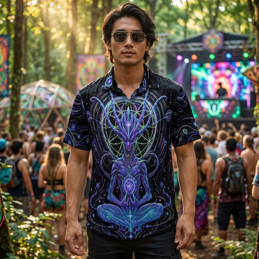 Crushed Velvet Polo Shirt | Summon of Light