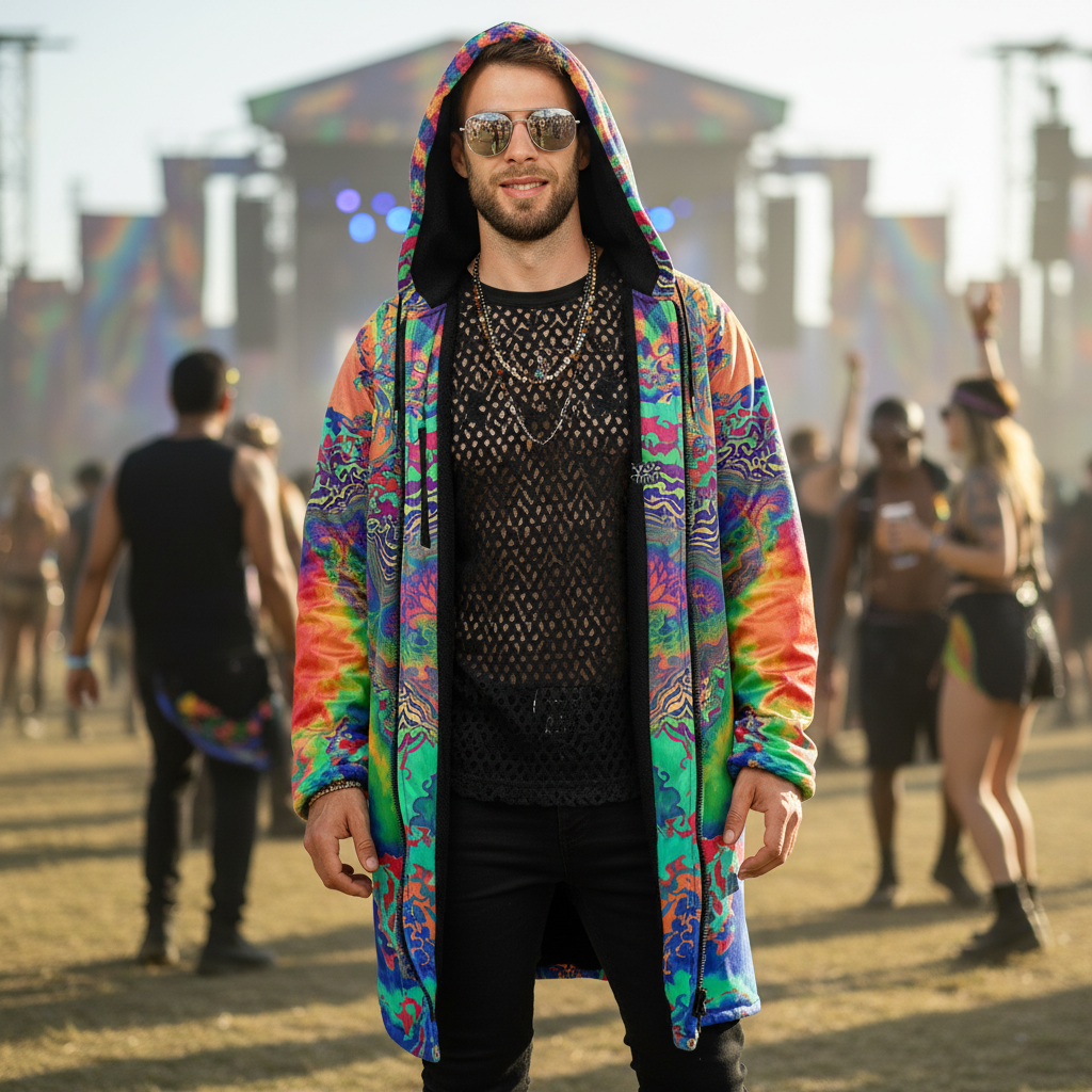 Acid Melt Men's Festival Cloak