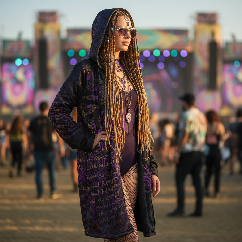 Enochian Vision Pink Women's Festival Cloak