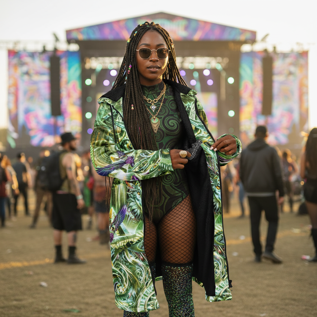 Dream Weaver Green Festival Cloak