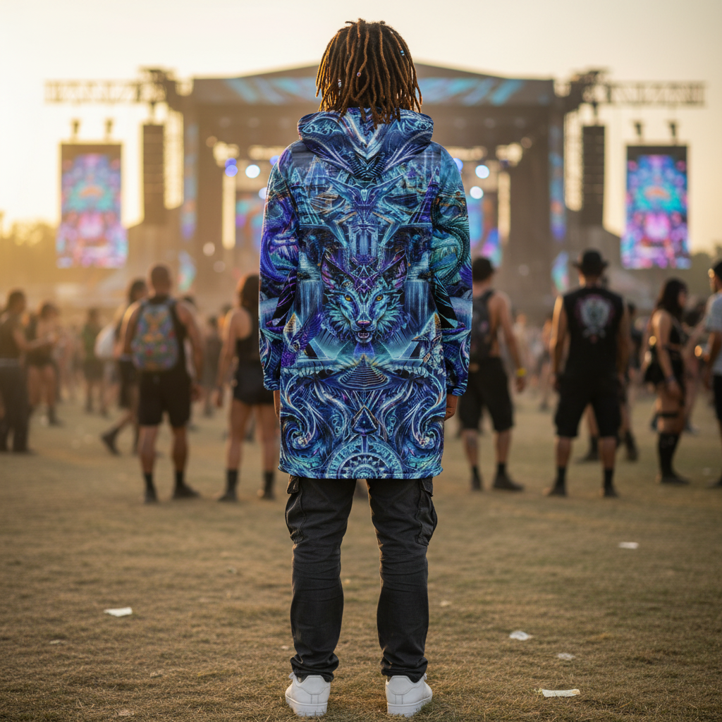 Blue Dream Weaver Men's Festival Cloak