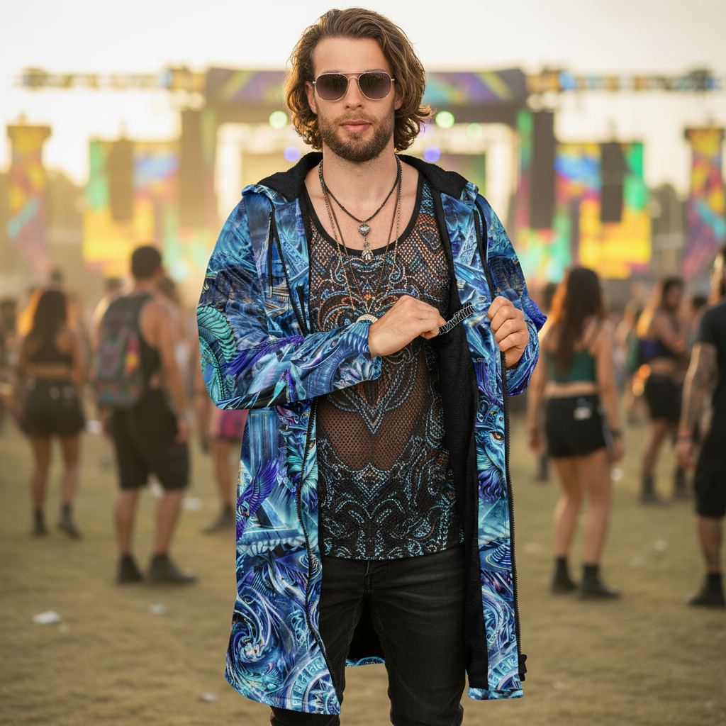 Blue Dream Weaver Men's Festival Cloak
