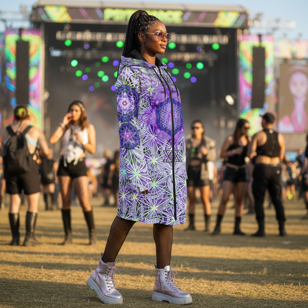 Angel Catcher Light Purple Women's Festival Cloak