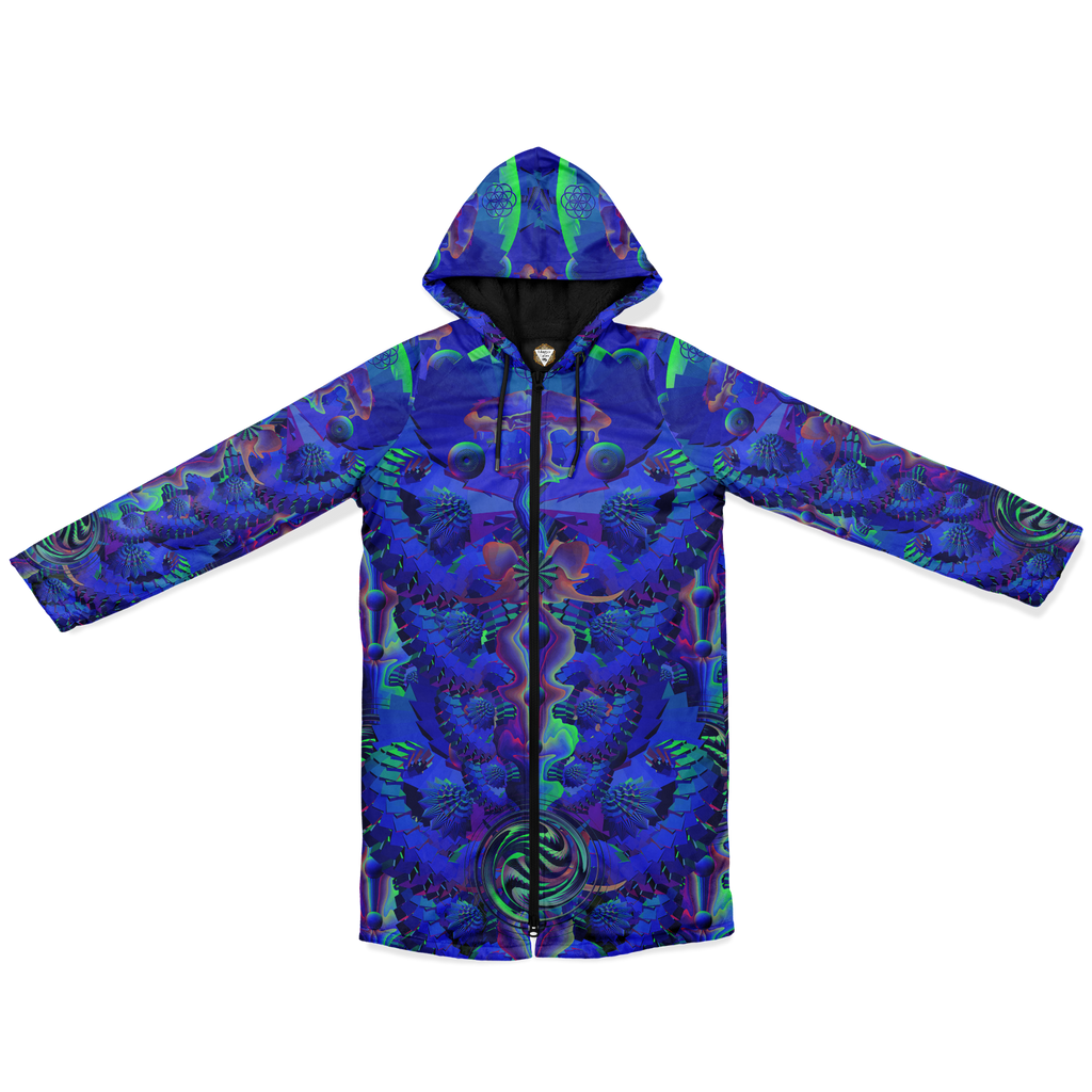 Cloak | Shroom Flower of Life Blue