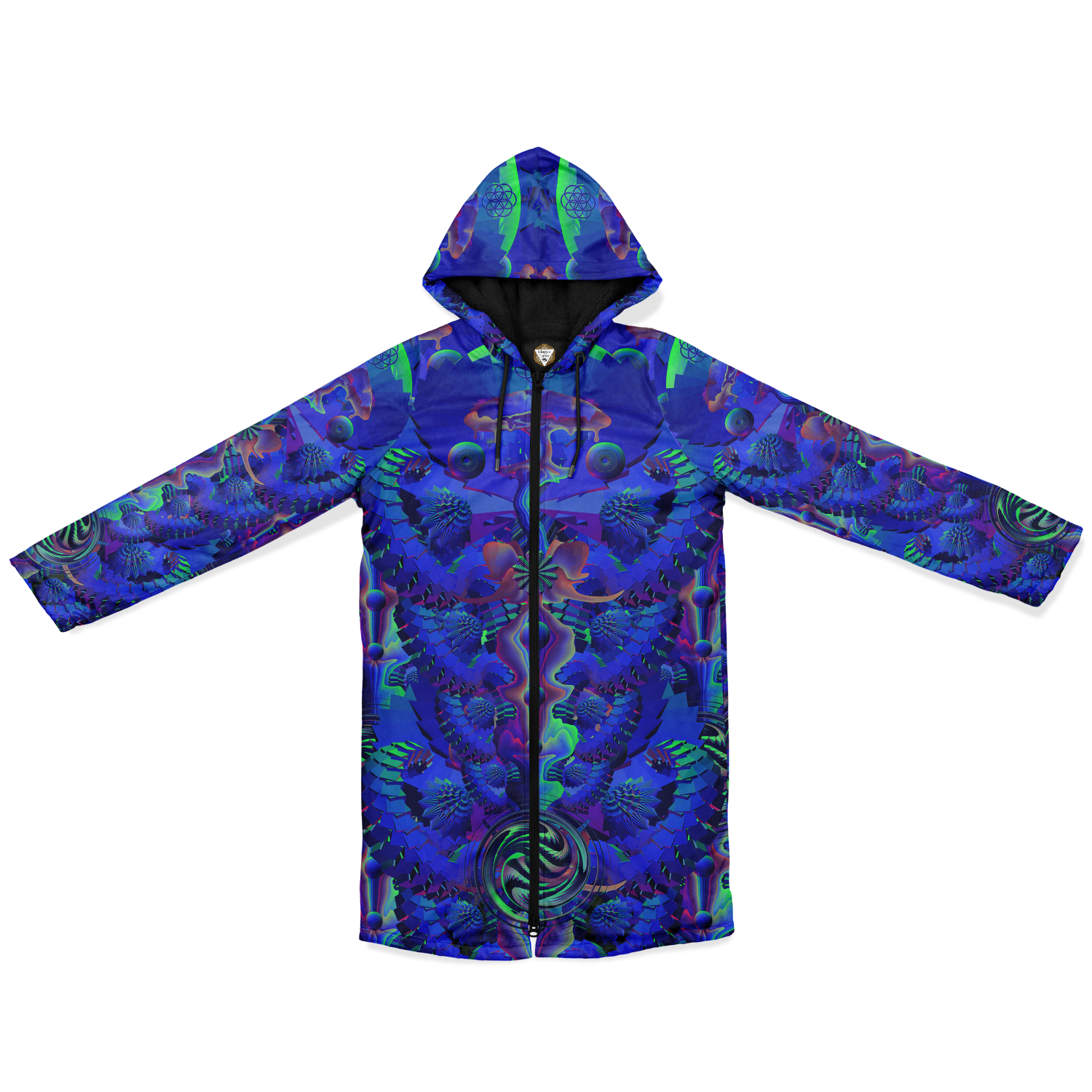 Cloak | Shroom Flower of Life Blue