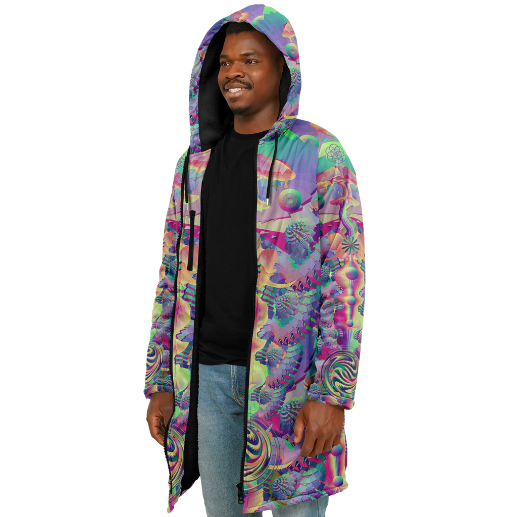 Cloak | Shroom Flower of Life Pastel Rainbow