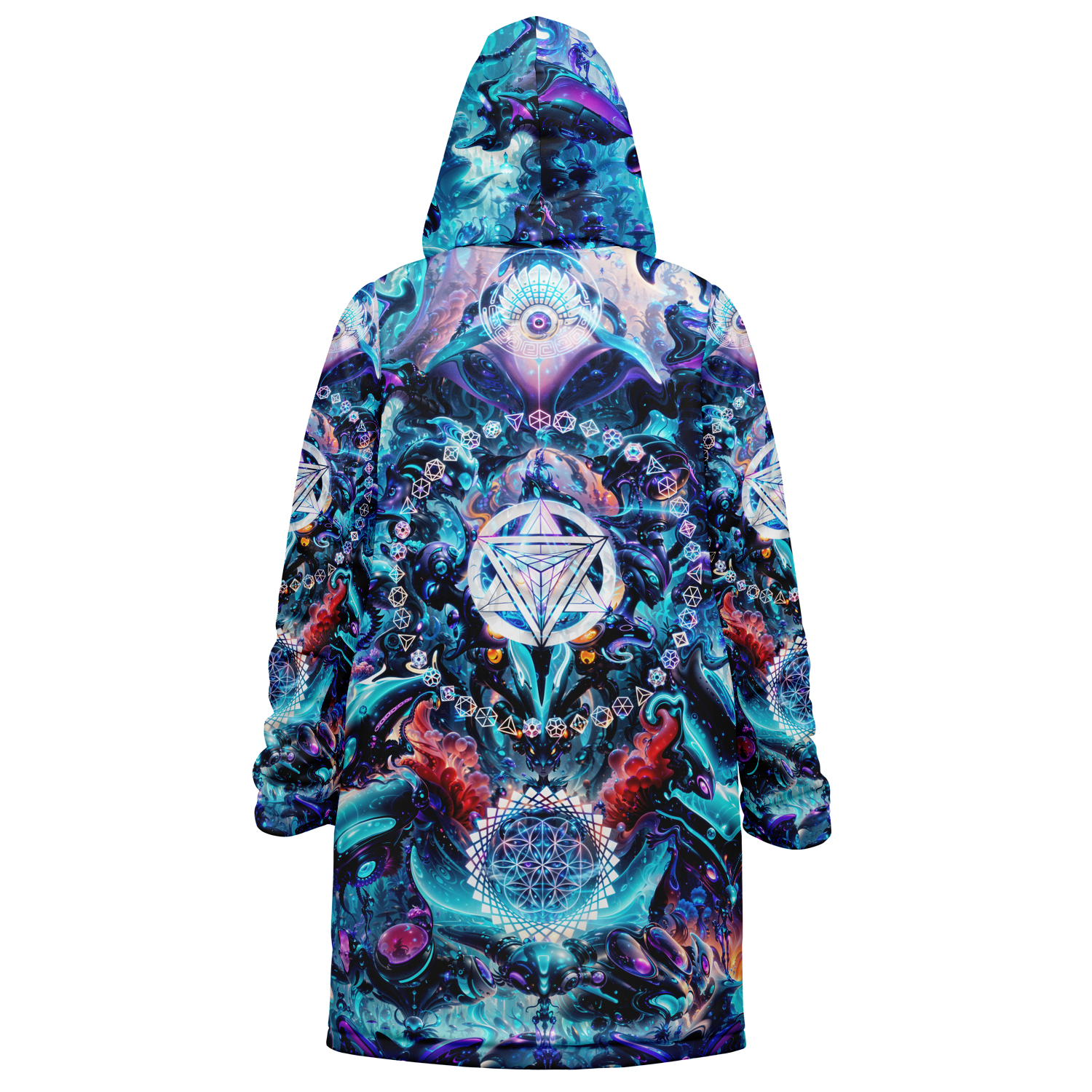 Alien Cyberpunk Mech Men's Festival Cloak