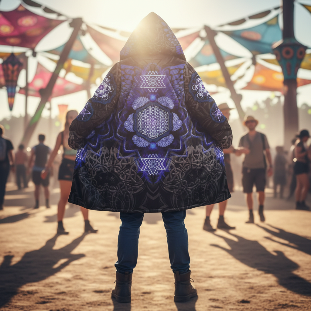 Angel Catcher Blue Men's Festival Cloak