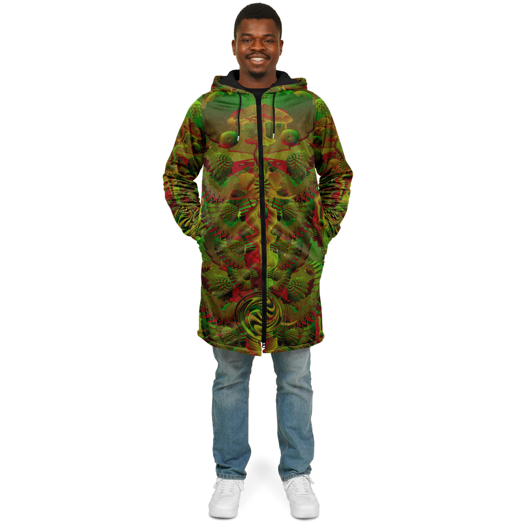 Cloak | Shroom Flower of Life Green