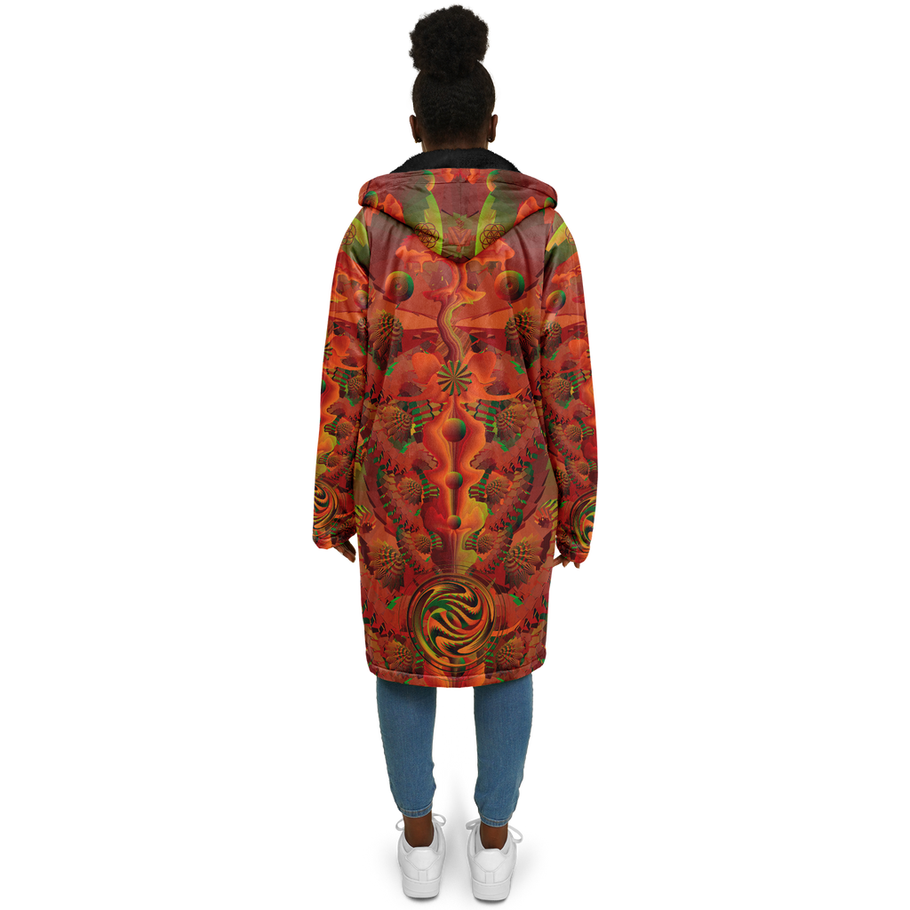 Cloak | Shroom Flower of Life Orange