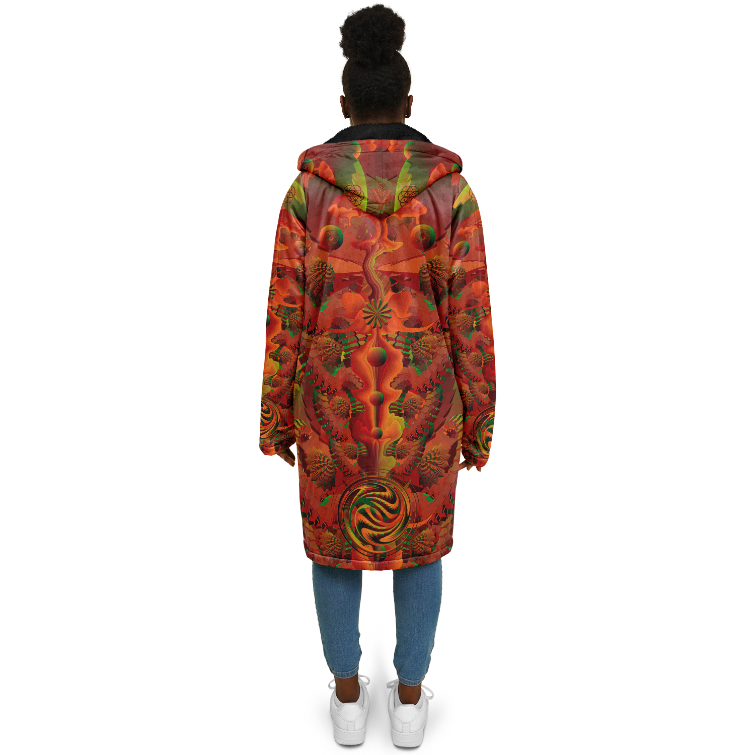 Cloak | Shroom Flower of Life Orange