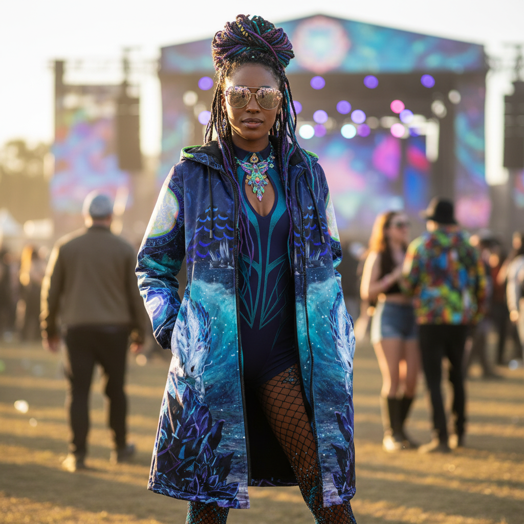 Blue Sorceress Women's Festival Cloak