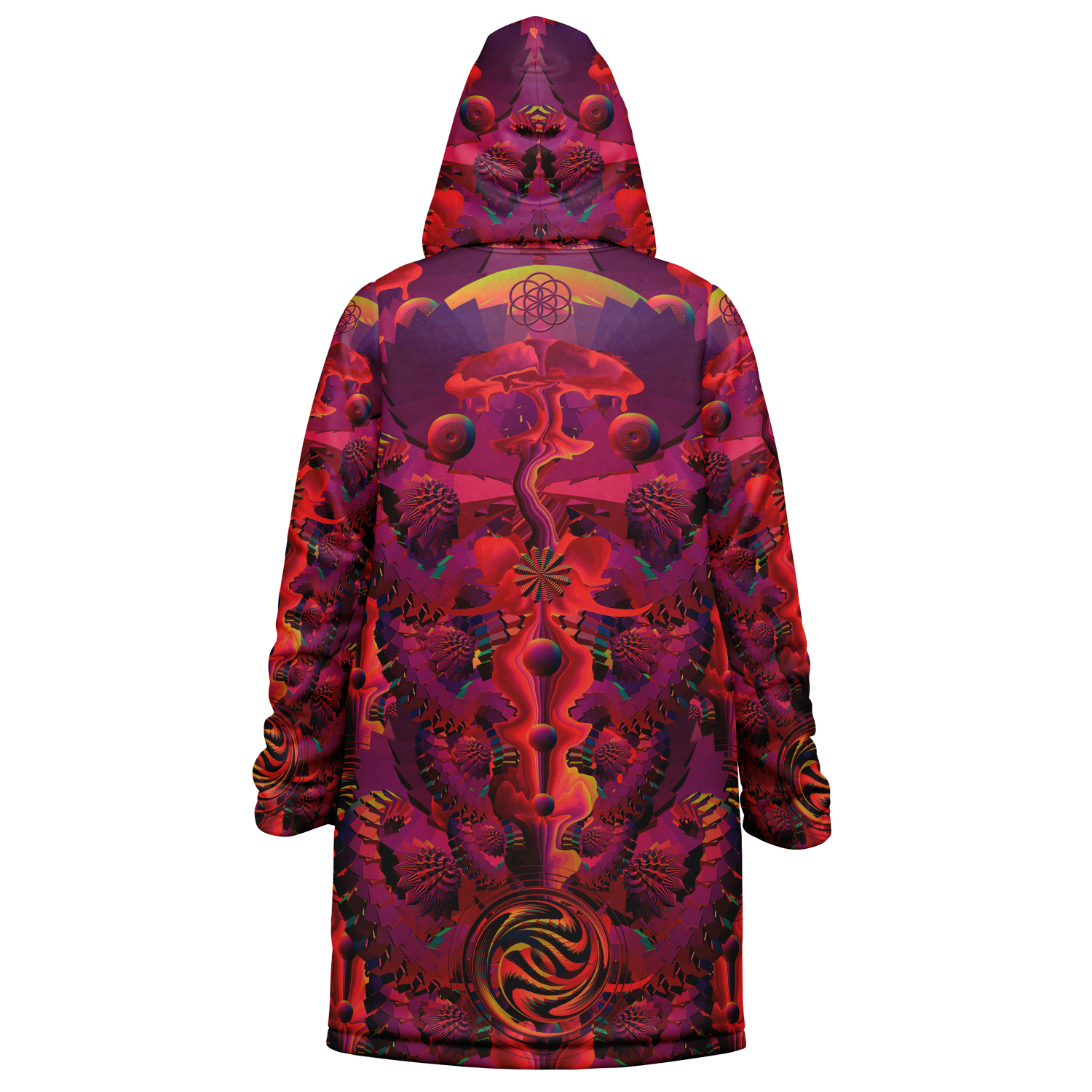 Cloak | Shroom Flower of Life Red