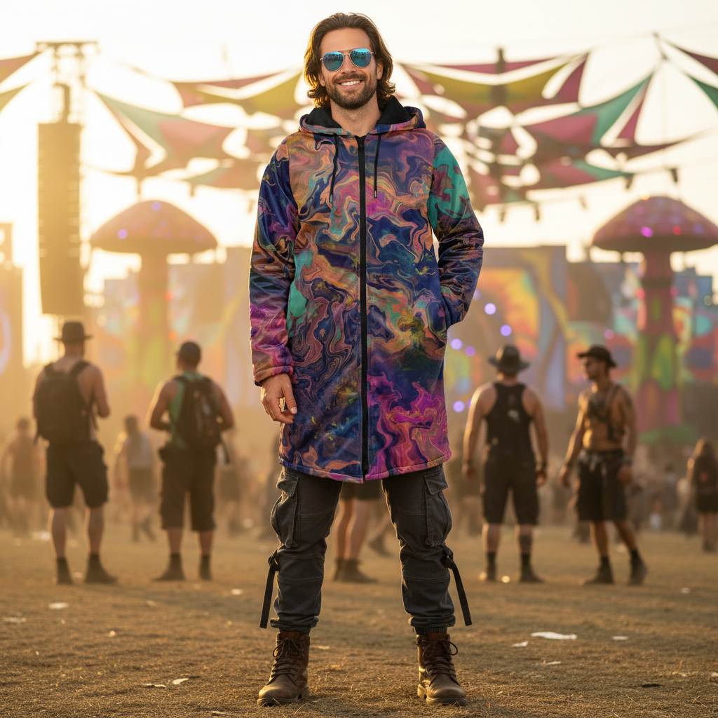 Liquified Abyss Men's Festival Cloak