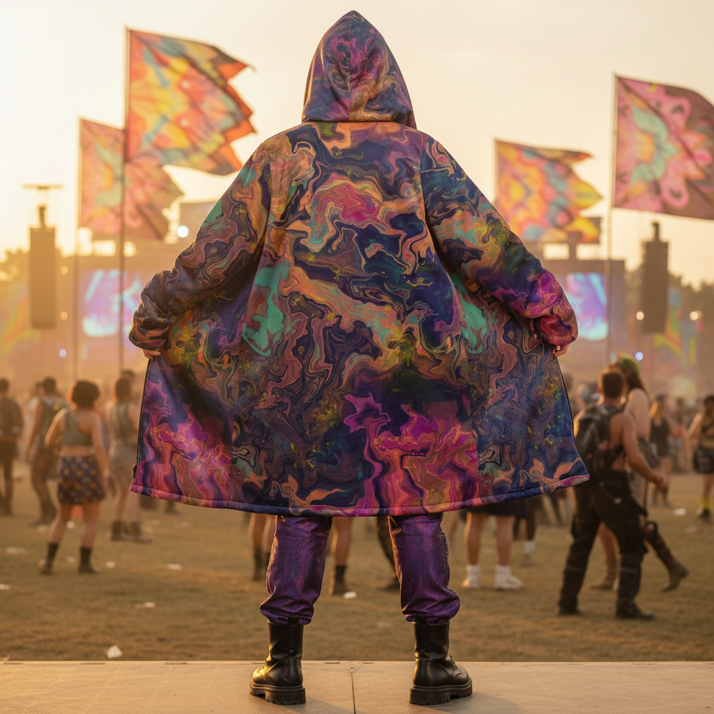 Liquified Abyss Men's Festival Cloak