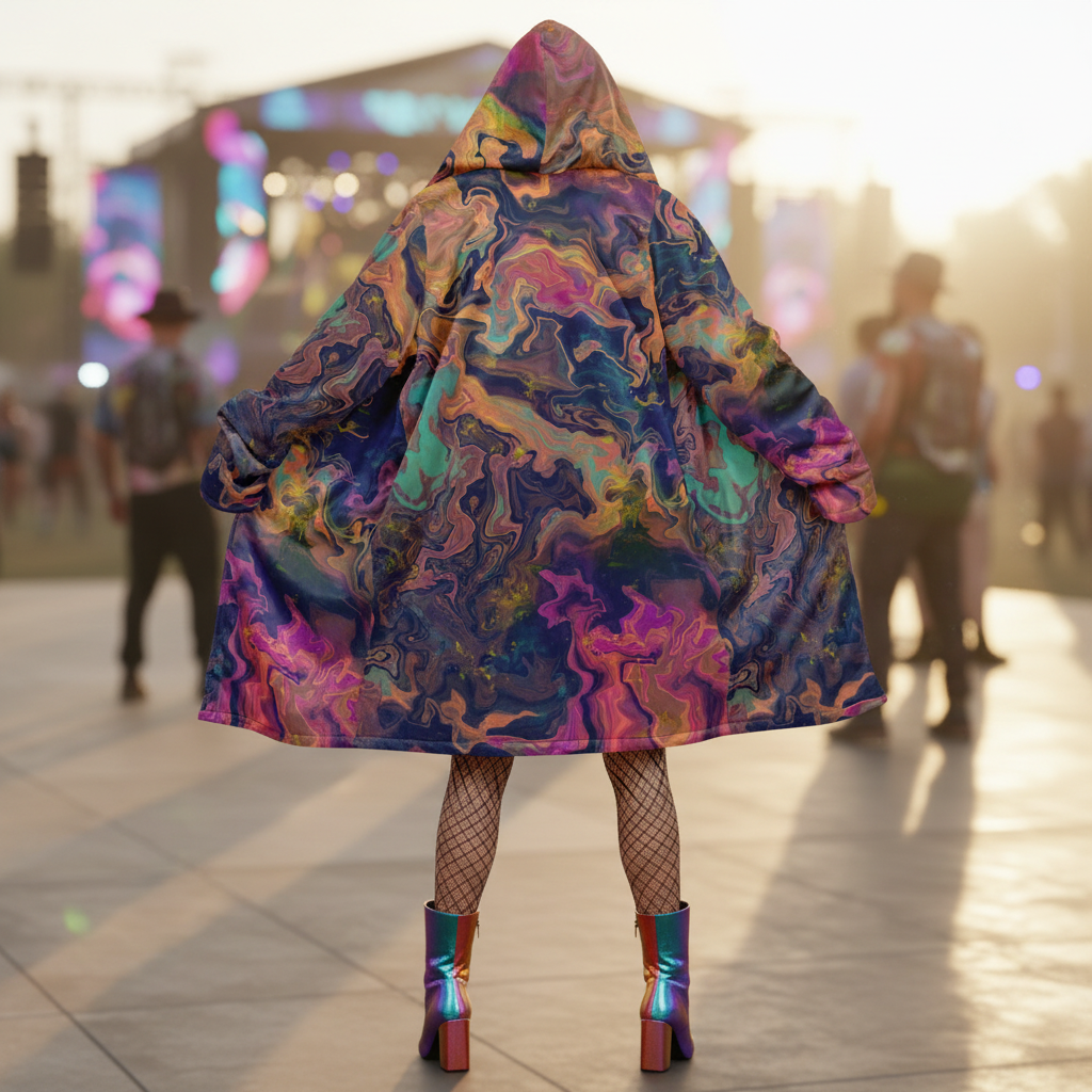 Liquified Abyss Women's Festival Cloak