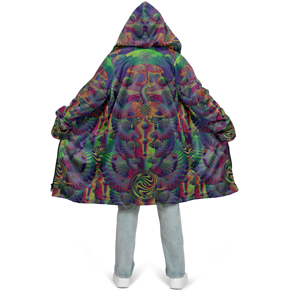 Cloak | Shroom Flower of Life Dark Rainbow