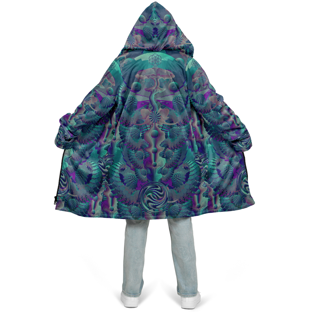 Cloak | Shroom Flower of Life Teal
