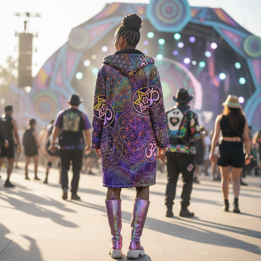 Sacred Geo Women's Festival Cloak