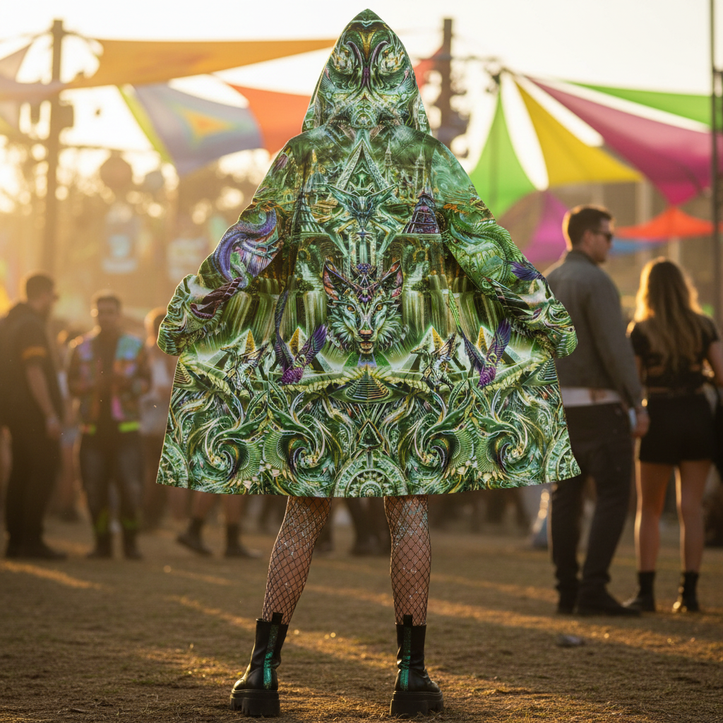 Dream Weaver Green Festival Cloak
