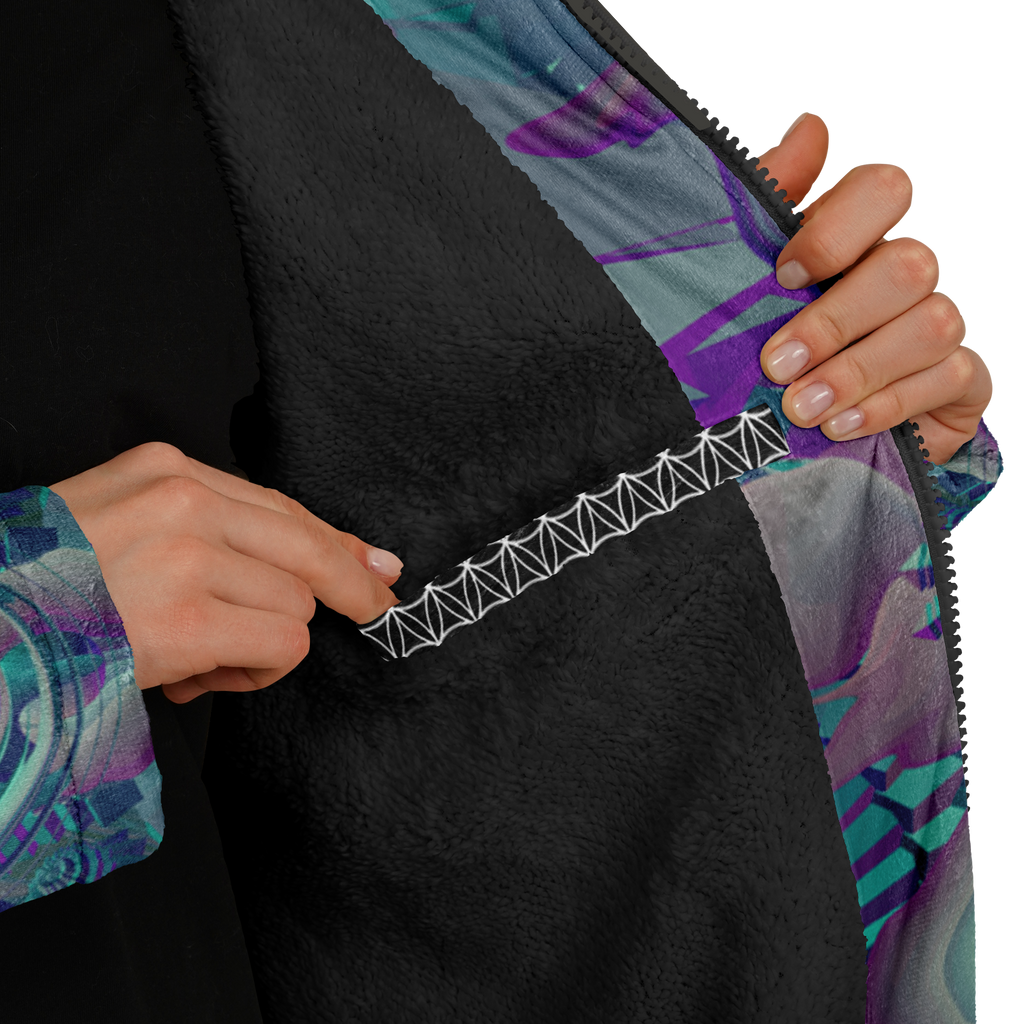 Cloak | Shroom Flower of Life Teal