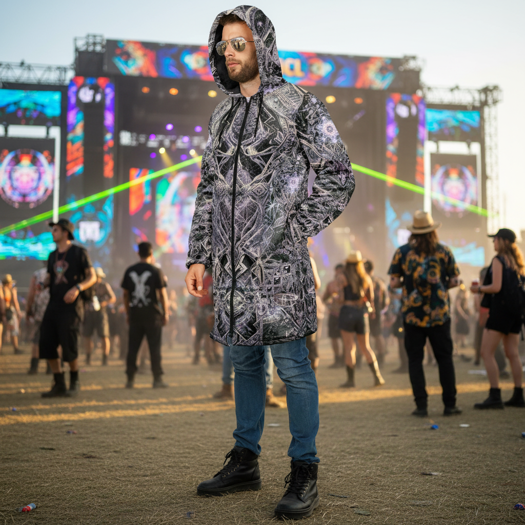 Cosmic Cross Silver Men's Festival Cloak