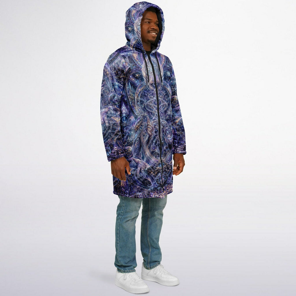 Galactic Alien Oracle Zipper Black Cloak