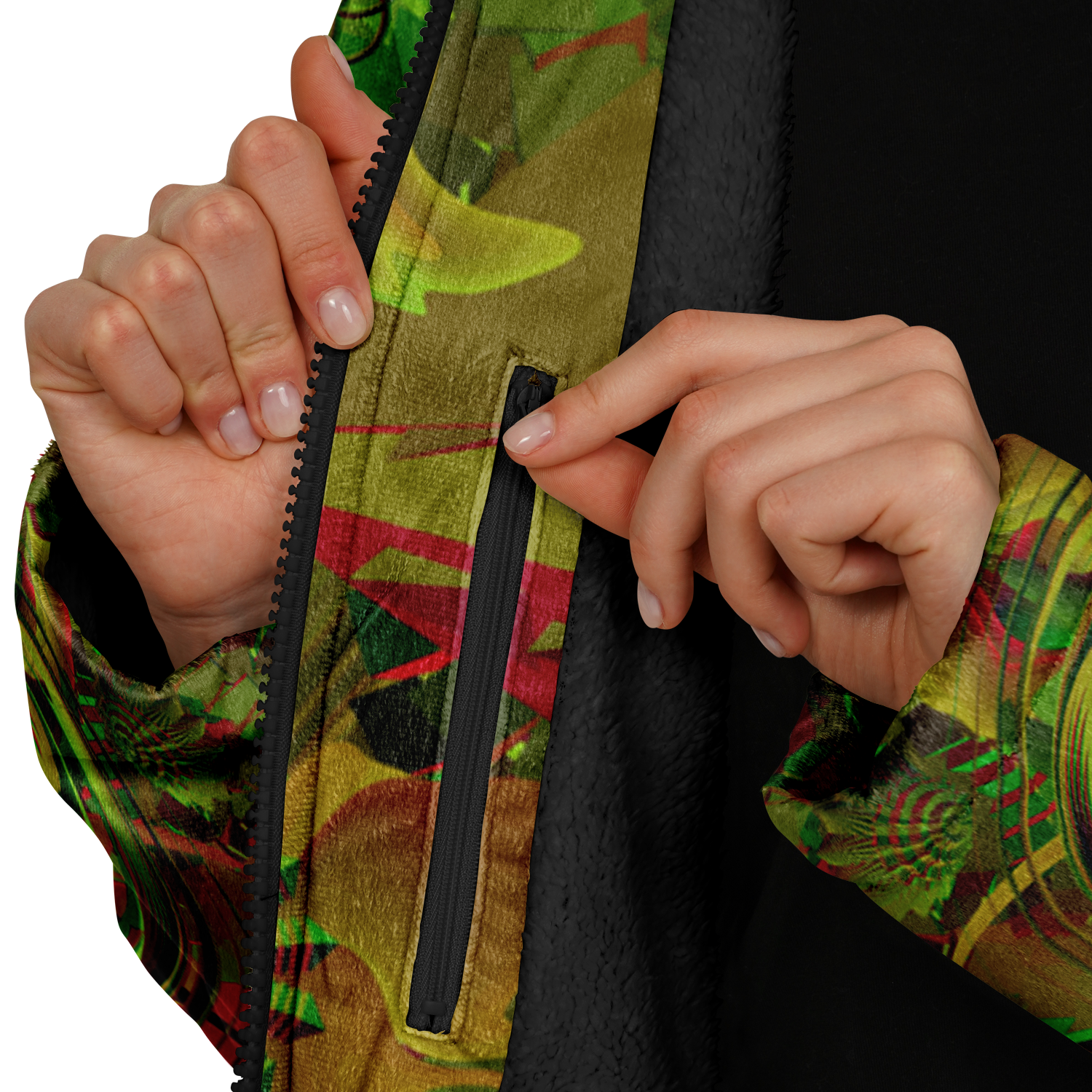 Cloak | Shroom Flower of Life Green