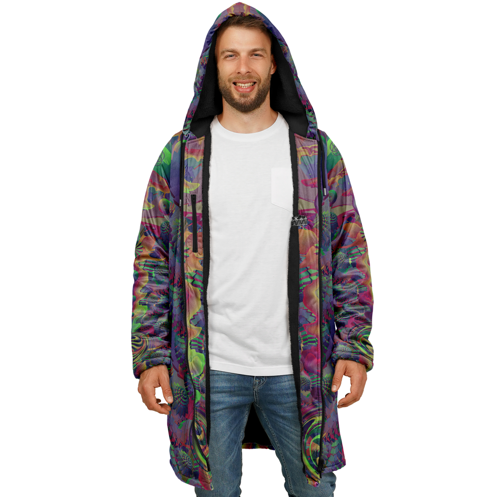 Cloak | Shroom Flower of Life Dark Rainbow