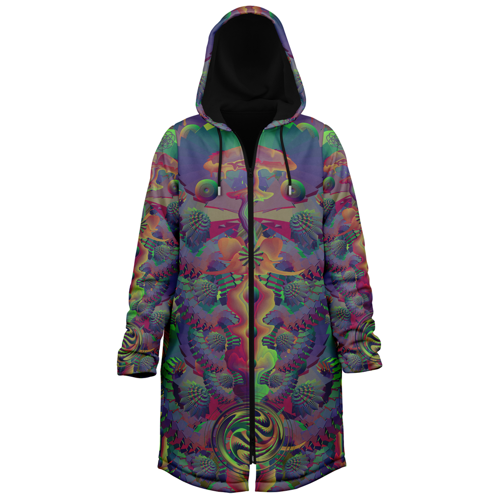 Cloak | Shroom Flower of Life Dark Rainbow